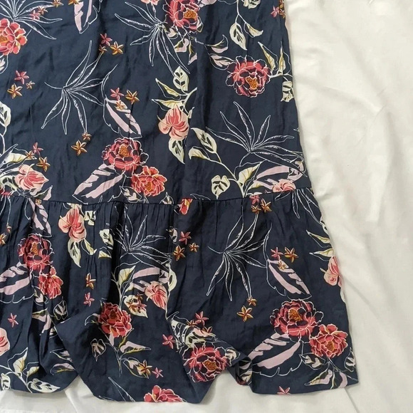 Roxy glowing energy long sleeve floral dress,color Blue, size S - Picture 6 of 15